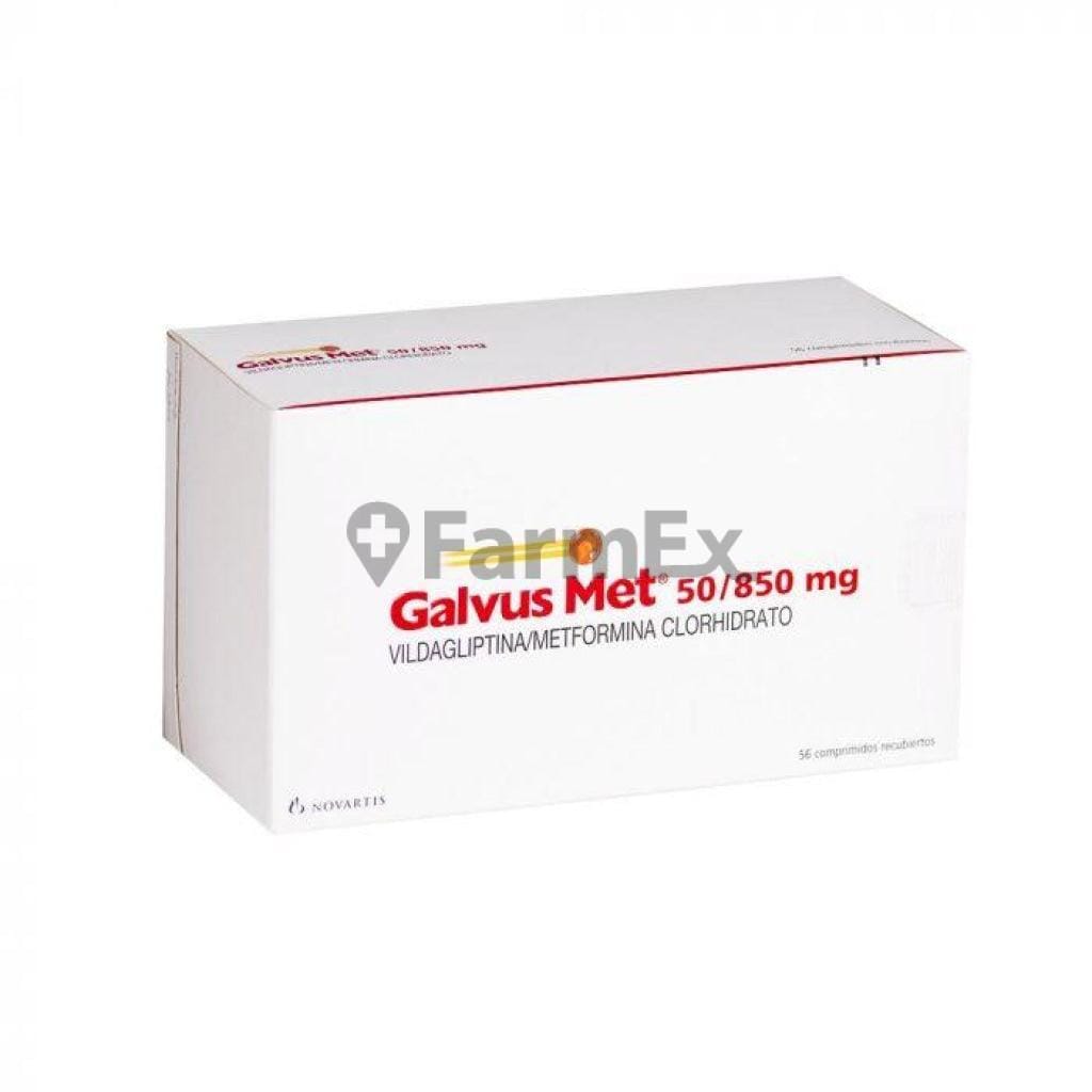 Galvus Met 50 / 850 mg x 56 comprimidos Farmex-BanMedica-Persistente